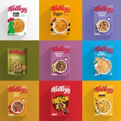 Kellogg cereal kelloggs landor coca campaigns flakes corn redesign trafford recognised easily