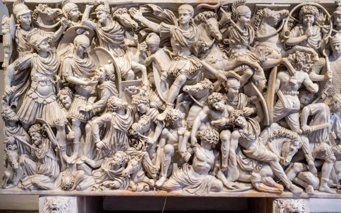 Ludovisi battle sarcophagus ap art history