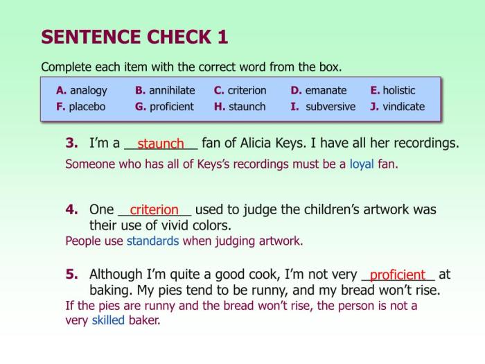 Chapter 3 sentence check 2 answer key