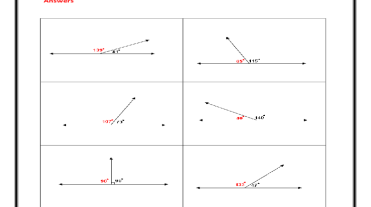 Angle pair relationships with parallel lines worksheet answer key